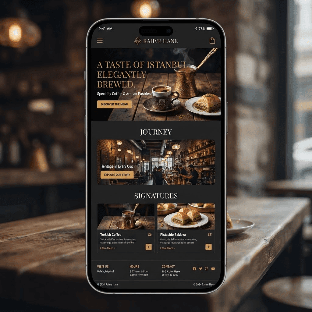 Превью шаблона: Istanbul Coffee