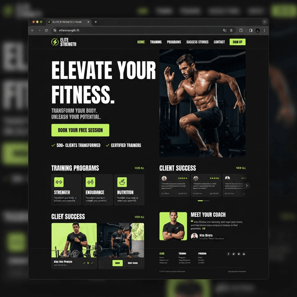 Превью шаблона: PulseFit