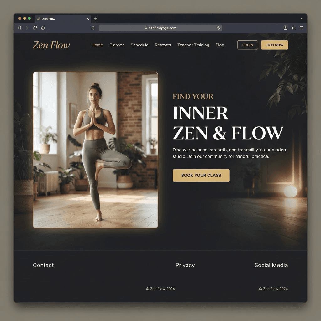 Превью шаблона: Zen Flow